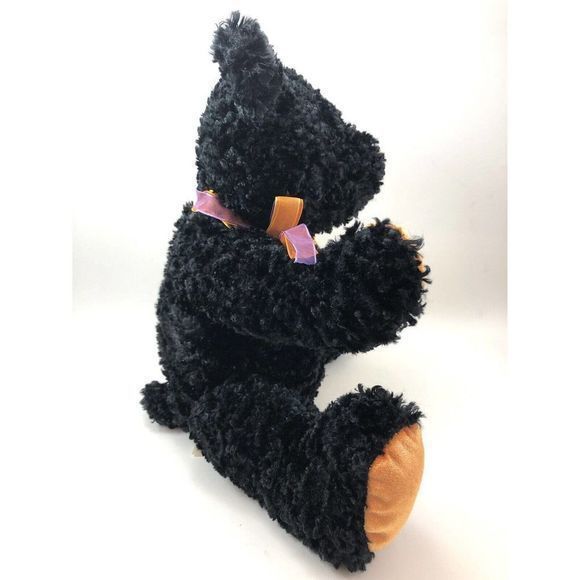 Dan Dee Collector's Choice Halloween Black Bear Candy Corn Plush Stuffed Animal - Picture 6 of 7
